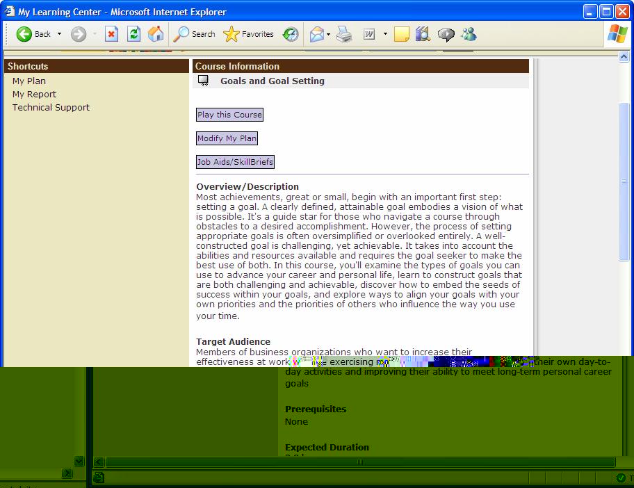 online course information